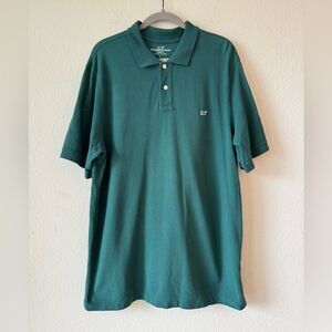 Vineyard Vines Men’s Classic Fit Polo Shirt Forest Green Sz L Pique‎ Preppy Golf